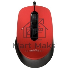 Мышь проводная беззвучная Smartbuy ONE 265-R красная, 40 SBM-265-R