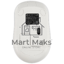 Мышь беспроводная Oklick 310MW белый/синий, 3200 dpi, радиоканал, USB, кнопки - 4