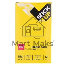 Пластины клеевые Deli EA21710 75гр корп.желтый блистер Stick UP