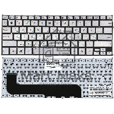 Клавиатура для ноутбука Asus UX21E серебристая