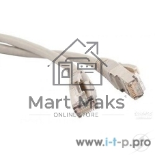 Патч-корд Hyperline PC-LPM-STP-RJ45-RJ45-C5e-5M-LSZH-GY Патч-корд F/­UTP, экранированный, Cat.5e, LSZH, 5 м, серый