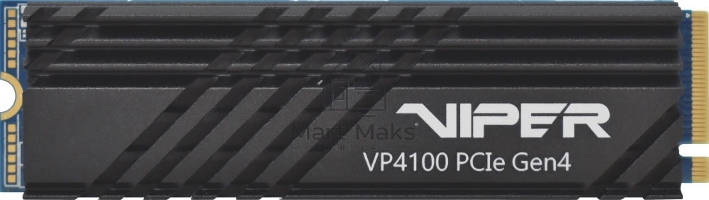 Накопитель SSD Patriot Viper VP4100, 1Tb, PCIe 4.0 x4, M.2, NVMe, R/W 4700/4200, с радиатором