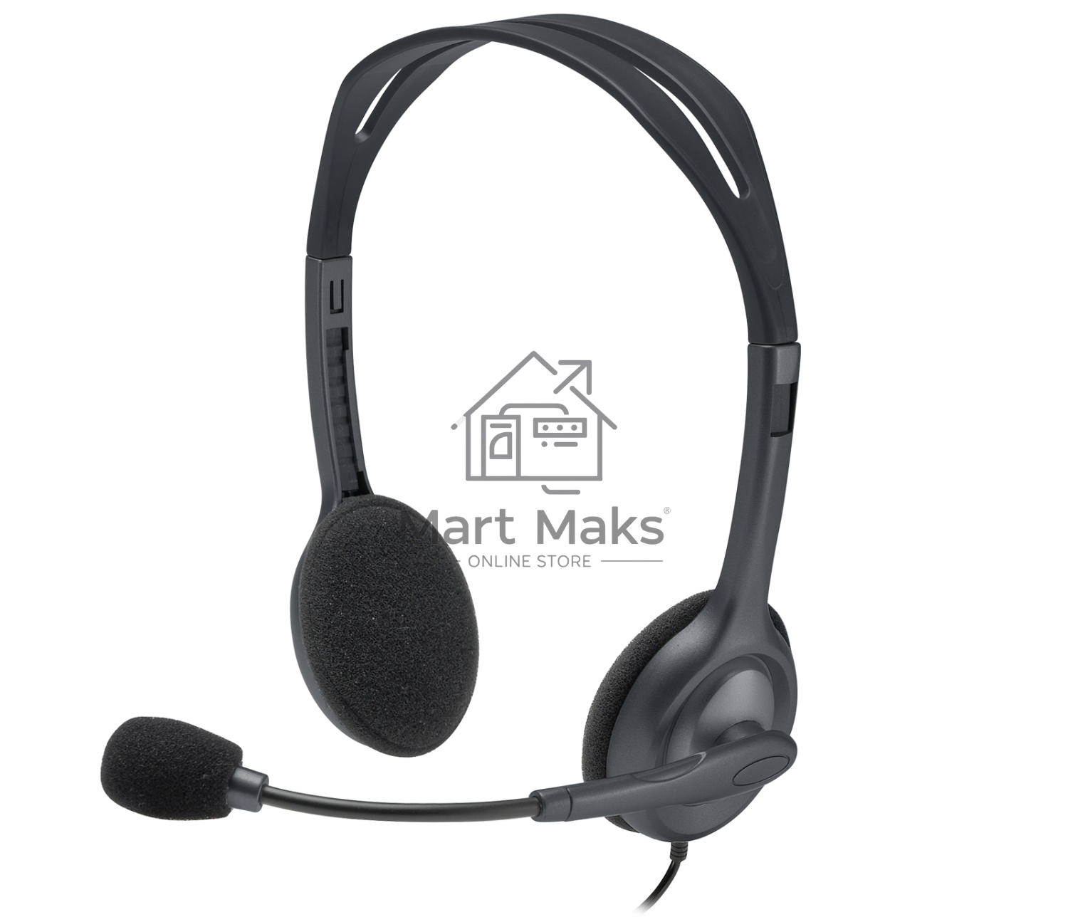 Гарнитура Logitech Headset H111 Stereo grey (981-000594/981-000593/981-000588)