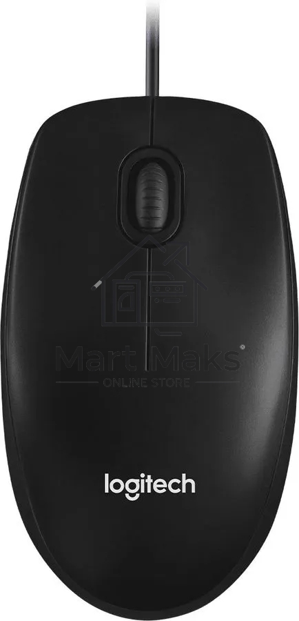 Мышь проводная Logitech M100/100R DARK/GREY (темно-серая/черная), 1000 dpi, USB, кнопки - 3