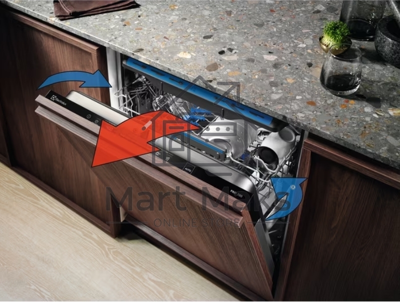 Встраиваемая посудомоечная машина Electrolux EEM48221L, серебристый, 59.6 см, 14 компл., 44 дБ, класс E