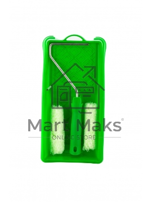 Малярный набор Сибртех для работ по дереву: кювета 150 мм х 290 мм и мини-валик 110 мм