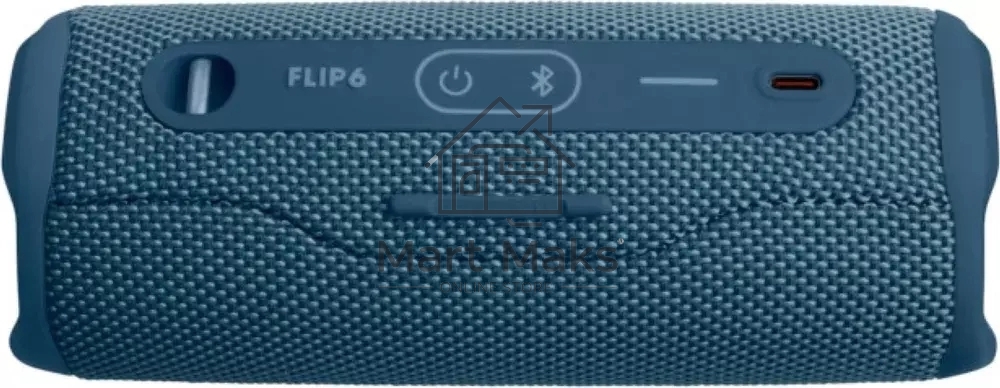 Портативная акустика JBL Flip 6 синий, Bluetooth 5.1, время воспроизведения 12 ч, емкость аккумулятора 4800 mAh, время заряда 2,5 ч, цвет синий