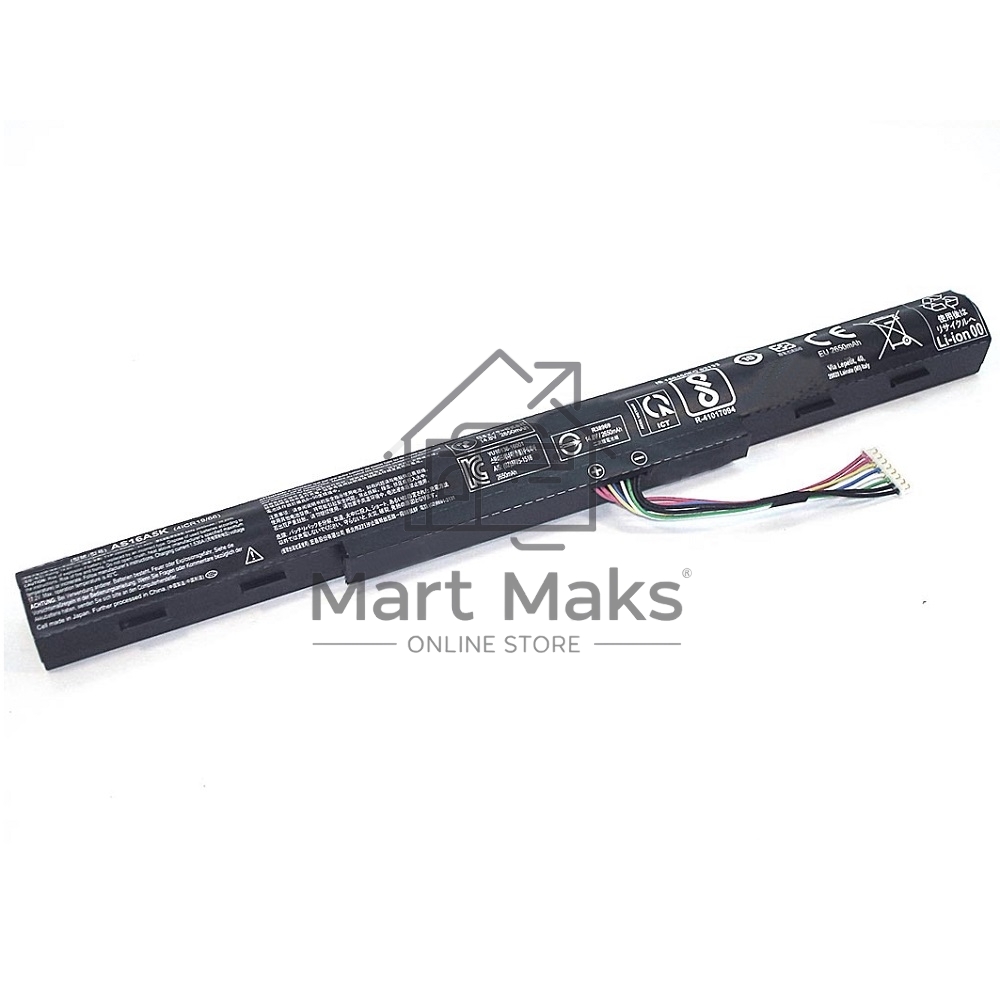Аккумулятор для ноутбука Acer E15, E5-575G, E5-575G-53VG, E5-575G-58UJ, E5-575G-59EE, E5-575G-76YK, 14.8V, 41.4Wh
