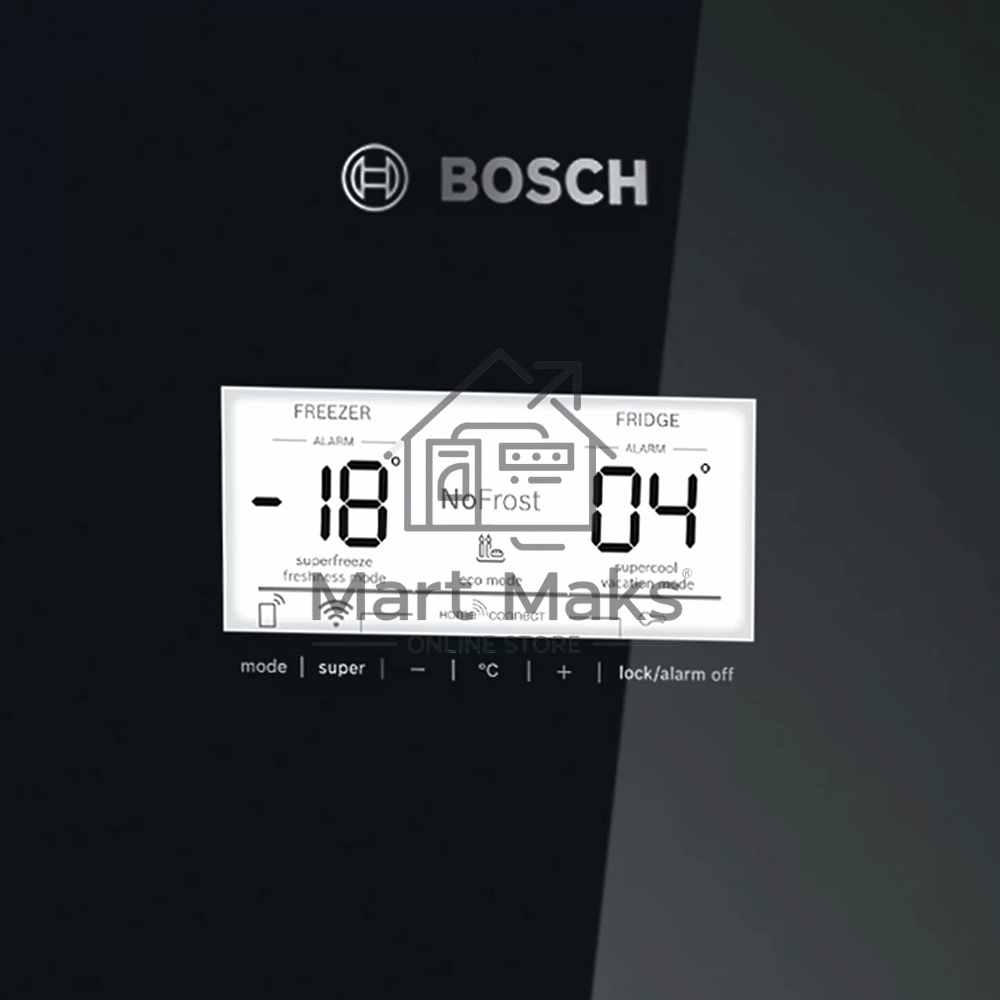 Холодильник Bosch KGN39LB30U черный двухкамерный 279/87л морозилка снизу