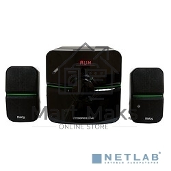 Колонки Dialog Progressive AP-203 черный 2.1, 18W+2*10W RMS, USB+SD reade
