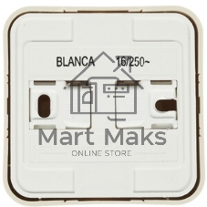 Розетка СП Blanca 16А 250В без шторок с заземл. беж. SchE BLNRS001017