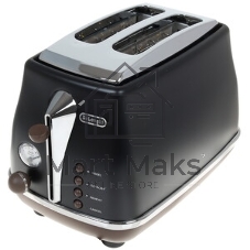 Тостер DeLonghi CTOV2103.BK черный, 900 Вт, 2 слота