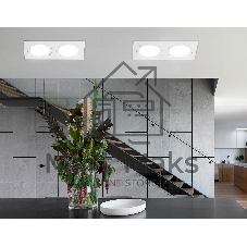 Светильник Ambrella light TN6612/2 WH белый IP44 GX53/2 max 15W 215*110*24