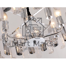 Светильник Ambrella light TR5303/8 CH/SM хром/дымчатый E14/8 max 40W D500*615