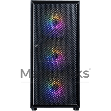 Корпус ZALMAN S6, ATX, BLACK, WINDOW, 2xCombo (3.5