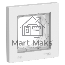 Рамка 1-м ATLAS DESIGN AQUA IP44 белый SchE ATN440101