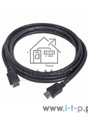Кабель Cablexpert HDMI CC-HDMI4-15, 19M/19M, v2.0, медь, позол.разъемы, экран, 4.5м, черный, пакет