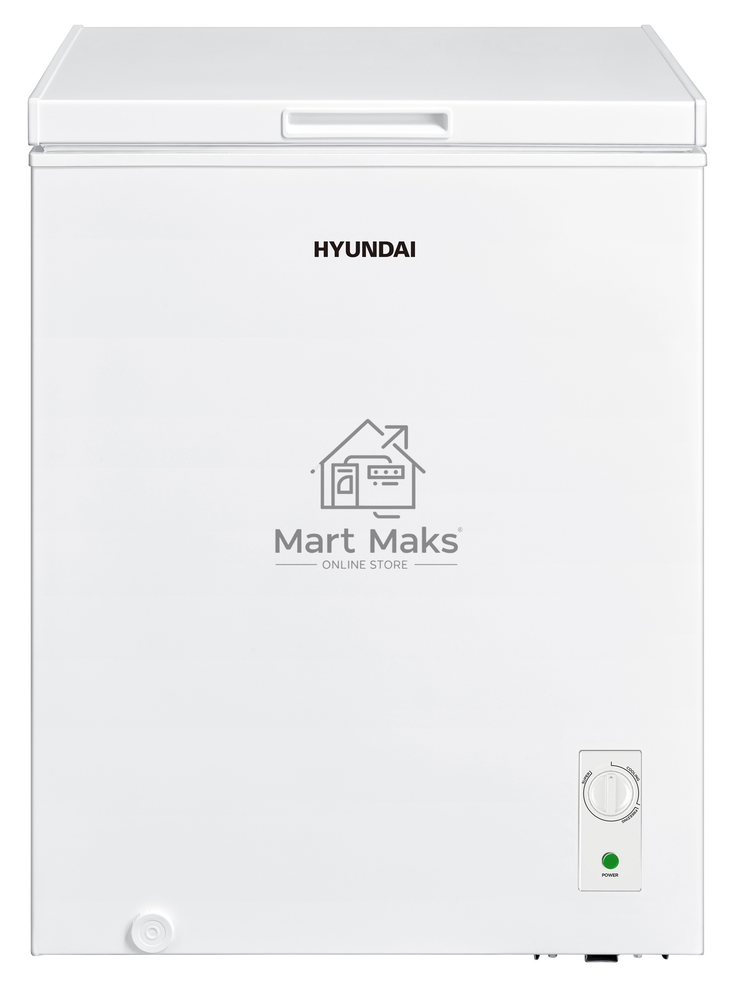 Морозильный ларь Hyundai CH1505, белый, 142л
