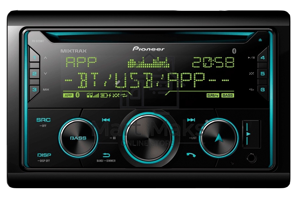 Автомагнитола Pioneer FH-S725BT 2DIN 4x50Вт