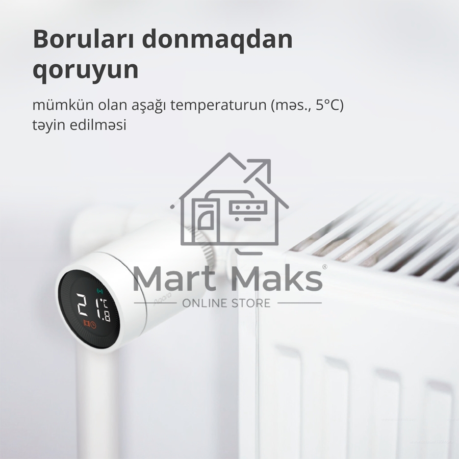Термоголовка Aqara Smart Radiator Thermostat E1 (SRTS-A01) для радиат. резьбовой