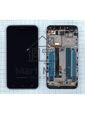 Дисплей для Asus ZenFone 3 Max ZC553KL черный с рамкой
