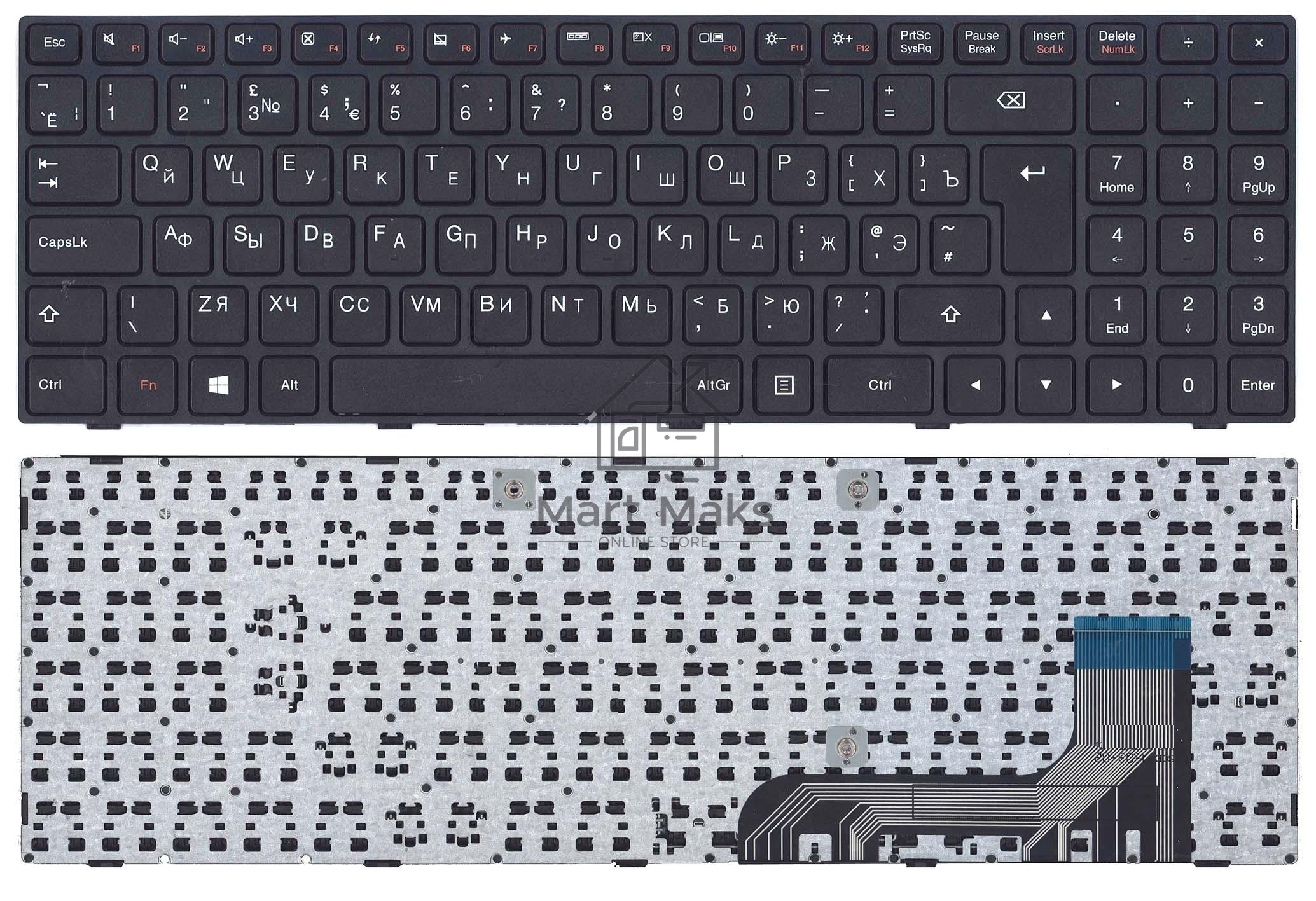 Клавиатура для ноутбука Lenovo IdeaPad 100-15IBY черная