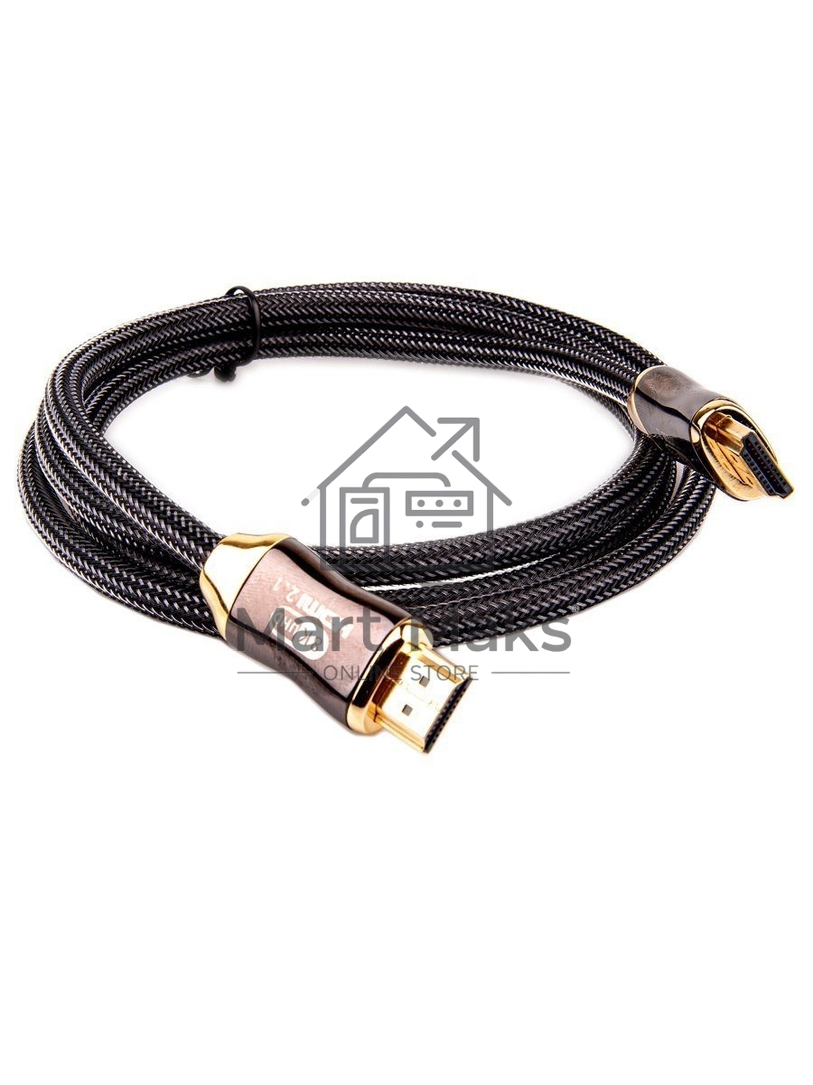 Кабель HDMI 19M/M,ver. 2.1, 8K@60 Hz 1.5m метал разъемы, нейлоновая оплетка Telecom <TCG300-1.5M> Кабель HDMI 19M/M,ver. 2.1, 8K@60 Hz 1.5m метал разъемы, нейлоновая оплетка Telecom