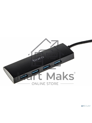 Разветвитель USB 3.0 Buro BU-HUB4-0.5-U3.0 4порт. черный
