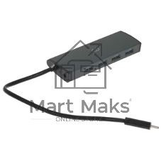 USB-концентратор Digma HUB-4U3.0-UC-G, USB-C, USB 3.0 4 порта, USB