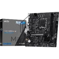 Материнская плата MSI PRO H610M-B, LGA1700, Intel H610, 2xDDR5, 4xSATA, 1xM.2, 1xPCIe 4.0 x16, DisplayPort, HDMI, 1x1Gb LAN, 3x3.5 мм, 7.1, microATX