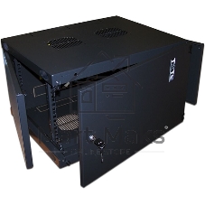 Шкаф настенный Lanmaster TWT-CBWNM-12U-6X6-BK 12U 600x600мм пер.дв.металл несъемные бок.пан. черный