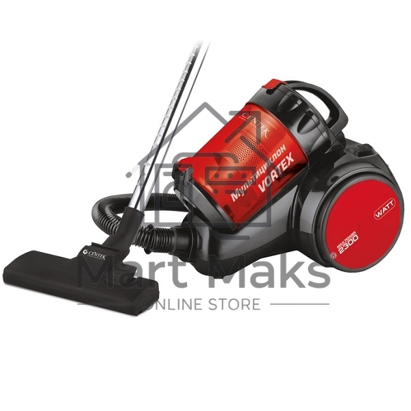 Пылесос Centek CT-2524 черный/красный, 420/2300 Вт, уборка сухая, пылесборник контейнер, 2 л