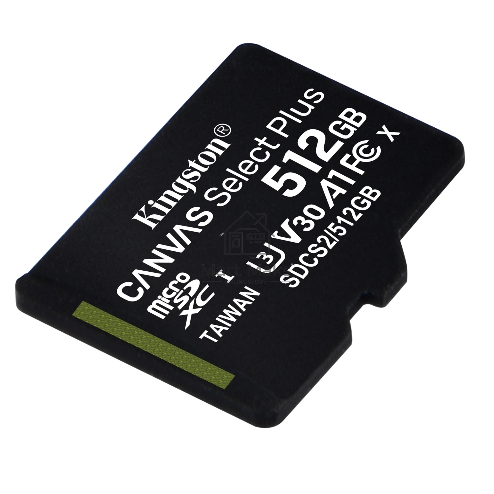 Флеш карта microSDHC 512GB microSDXC Class10 Kingston <SDCS2/512GBSP> UHS-I Canvas Select up to 100MB/s без адапт