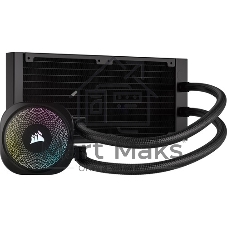 Система жидкостного охлаждения Corsair NAUTILUS 240 ARGB (240мм, черный, ARGB/ Fans: 2x120мм, 74.37CFM, 34dBA, 2100RPM/ S: 1851, 1700, AM5, AM4)