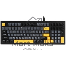 Клавиатура проводная Ritmix RKB-598BL Gray серый-голубой