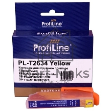 Картридж струйный ProfiLine PL-T2634 для принтеров Epson Expression Premium XP-600/XP-605/XP-700/XP-710/XP-800/XP-820 с чернилами Yellow