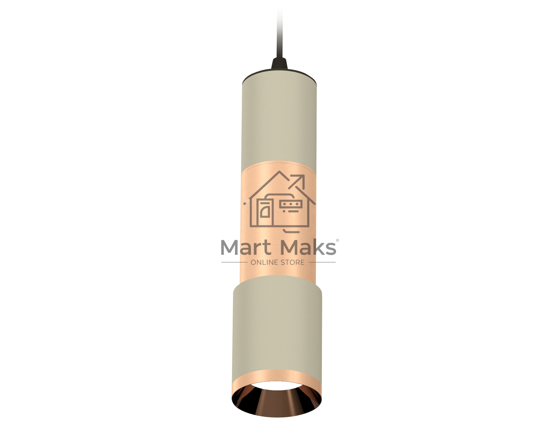 Светильник Ambrella Light XP7423060 SGR/PPG серый песок/золото розовое полированное MR16 GU5.3