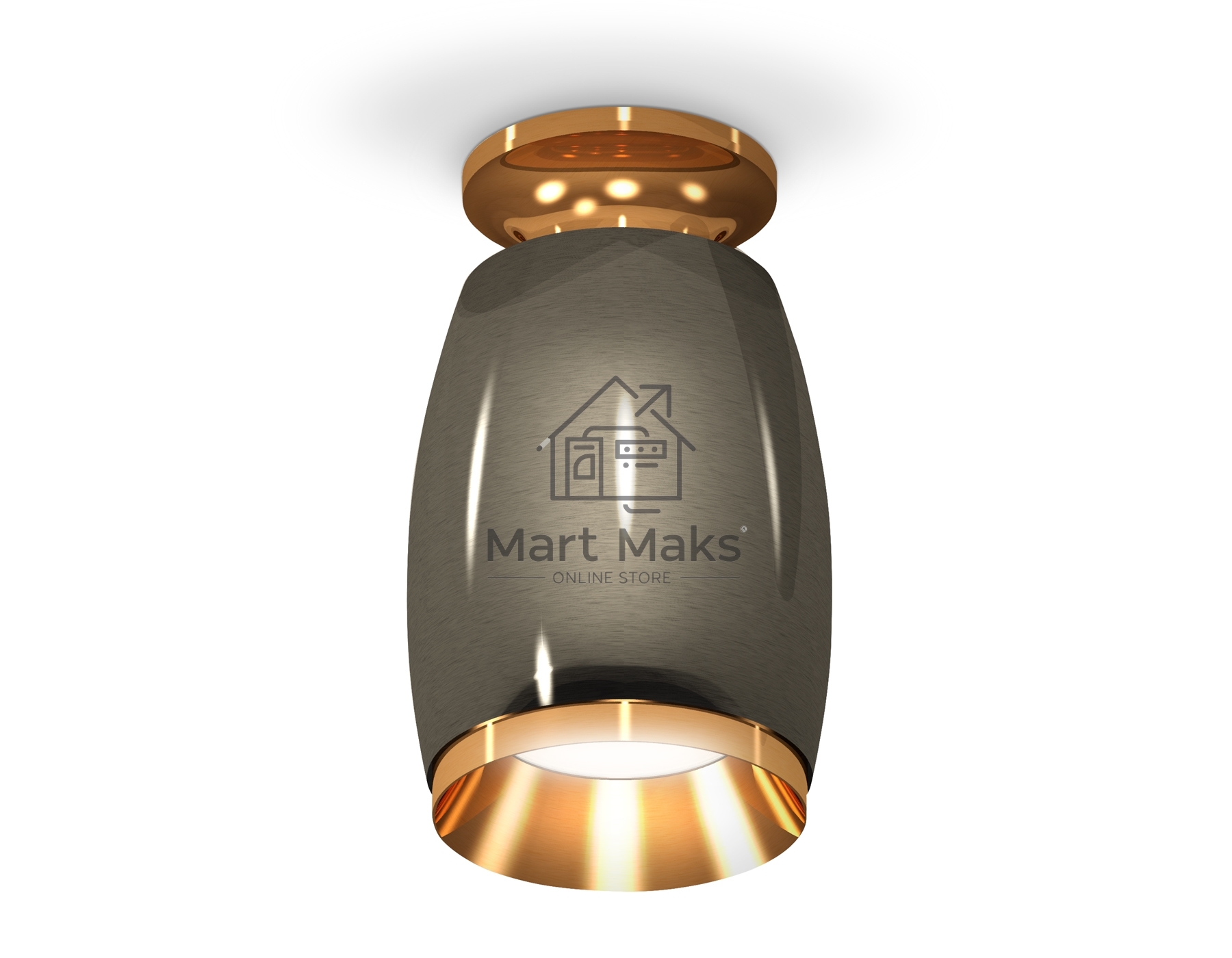 Светильник Ambrella Light XS1123043 DCH/PYG черный хром/золото желтое полированное MR16 GU5.3 (N6905, C1123, N7034)