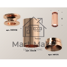 Светильник Ambrella Light XS6326080 PPG золото розовое полированное MR16 GU5.3 (N6906, C6326, N6135)