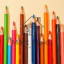 Карандаши цветные Deli EC132-12 ColoRun, трехгранный профиль, дерево 12 цветов, коробка с европодвесом