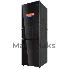 Холодильник Hitachi R-B410PUC6 BBK черный двухкамерный 215/105л морозилка снизу, No Frost