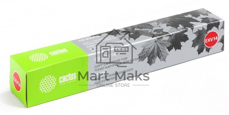 Картридж лазерный Cactus CS-EXV14 черный (8300 стр.) для Canon iR2016/2018/ 2020/ 2022/ 2025/ 2030/ 2318/2320