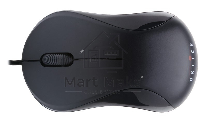 Мышь проводная Oklick 115S черный, 1200 dpi, USB, кнопки - 3