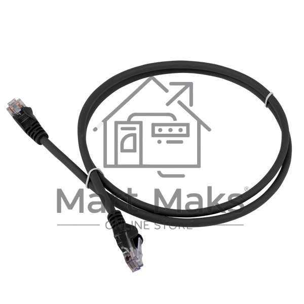 Патч-корд LANMASTER LSZH UTP кат.5e, 5.0 м, черный