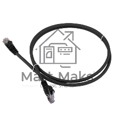 Патч-корд LANMASTER LSZH UTP cat.5e, 5.0 м, черный