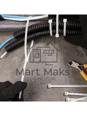 Хомут-стяжка кабельная нейлоновая Rexant 500 x4,8 мм, белая, упаковка 100 шт.