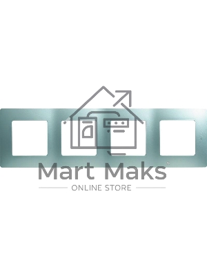 Рамка 4 поста, алюминий ETIKA 