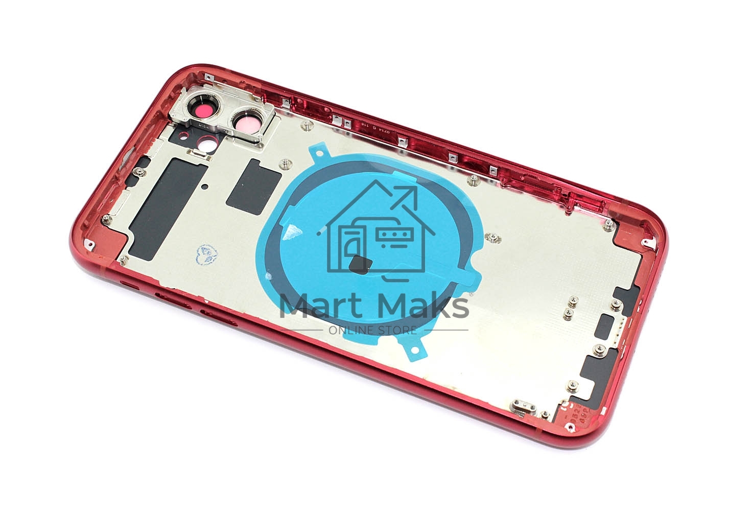 Задняя крышка (корпус) в сборе с рамкой для Apple iPhone 11 красная