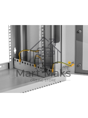 Шкаф коммутационный ЦМО (ШРН-9.500) настенный 9U 600x529 мм пер. дв. стекл. 200 кг серый 470 мм 180 град.