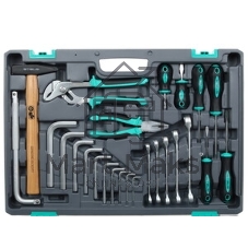 Набор инструментов Stels 141071/2'' 3/8'' 1/4'' CrV пластиковый кейс 142 предм.